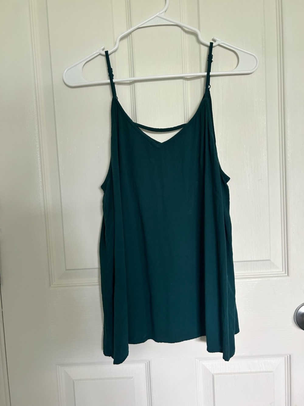 SO Teal Green V-Neck Spaghetti Strap Camisole